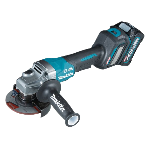 40V Max Xgt Brushless Angle Grinder 115Mm (Paddle Switch) With 2 X 2.5Ah Batteries And Dc40Ra Charger With Adp10 Adapter
