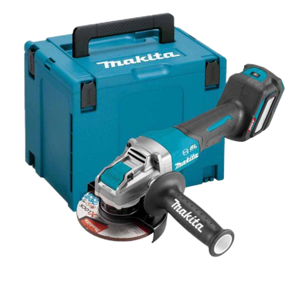 40V MAX XGT 125MM ANGLE GRINDER (PADDLE SWITCH) - X-LOCK + AWS WITH MAKPAC CASE (BODY ONLY)