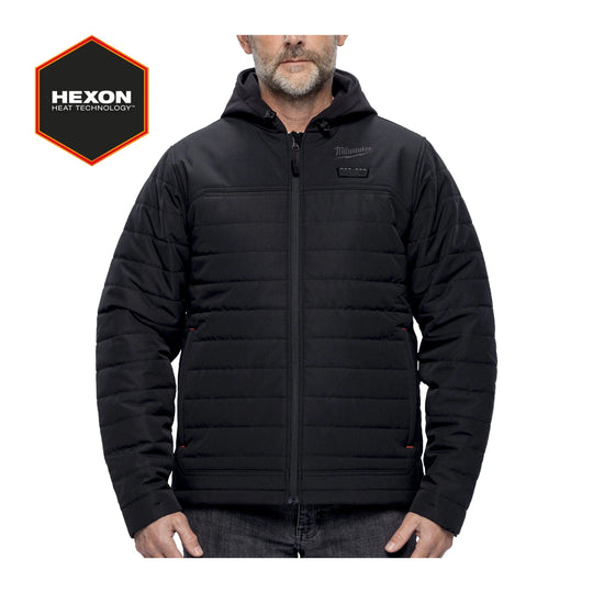 Milwaukee Hexon Heated Puffer Jacket Black