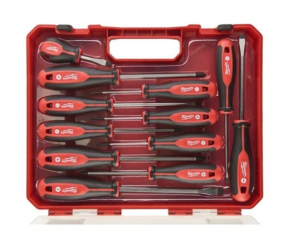 MILWAUKEE TRI-LOBE SCREWDRIVER SET - 12 PIECE