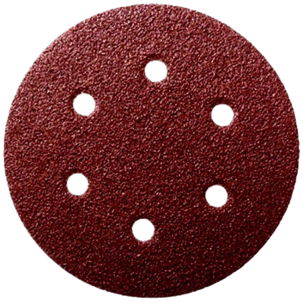 Velcro Red Abrasive Disc for Paint 150mm 80G 10 Pack