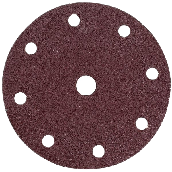 Velcro Red Abrasive Disc for Paint 150mm 180G 10 Pack