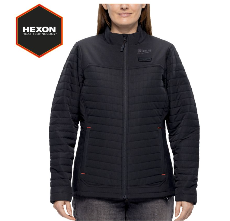 Milwaukee Hexon Heated Puffer Jacket Ladies Black