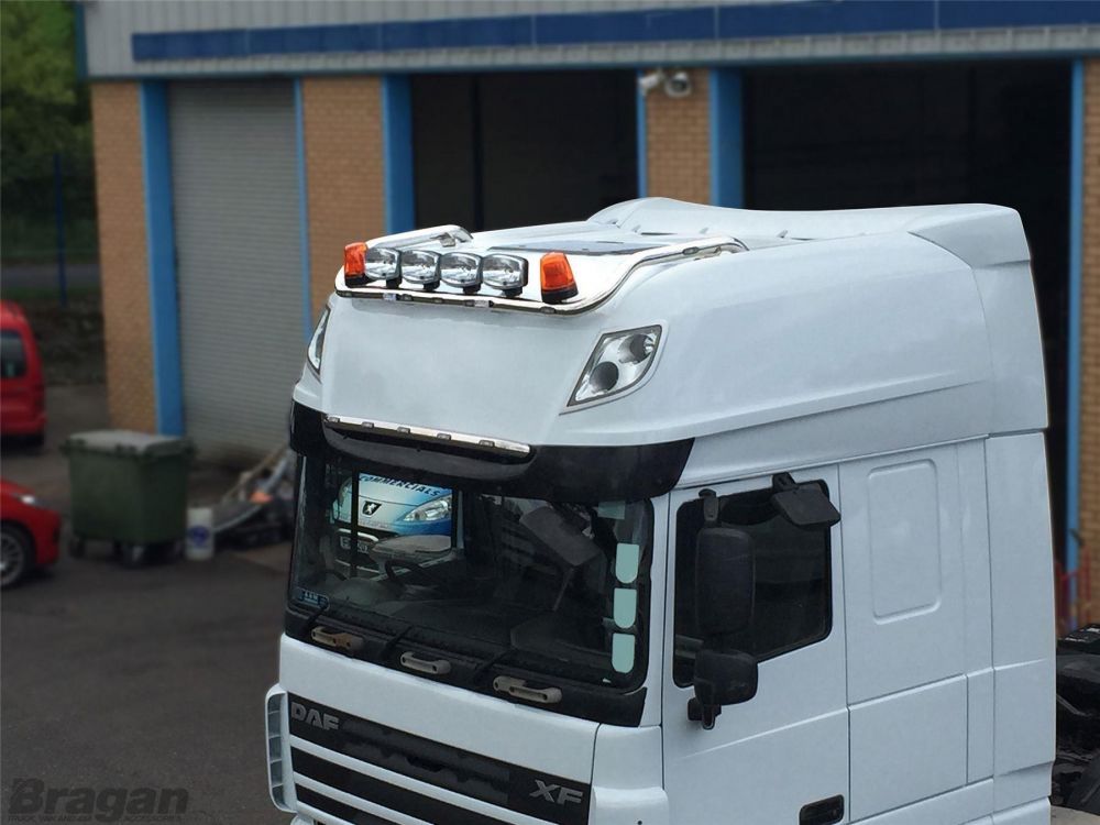To Fit DAF XF 106 Super Space Cab Roof Light Bar TYPE C + Jumbo Spots ...