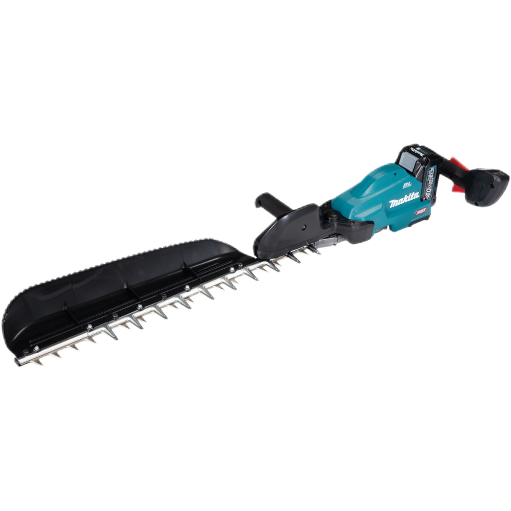 40V MAX XGT BRUSHLESS HEDGETRIMMER 60CM WITH 2X 2.5AH BATTERIES AND DC40RA CHARGER - SINGLE SIDED BLADE