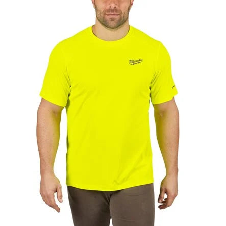 Milwaukee WORKSKIN W-Weather Short Sleeve Performance Shirt - Yellow