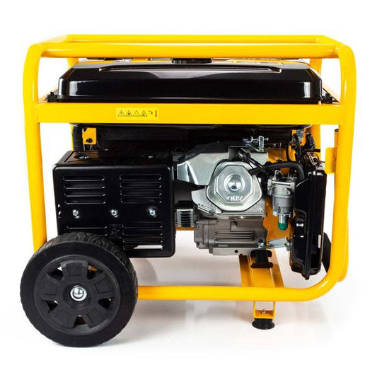 JCB 7.9kW / 9.8kVA Petrol Site Generator, 115V / 230V 15hp 457cc JCB Engine, Recoil & Electric Start – JCBG80