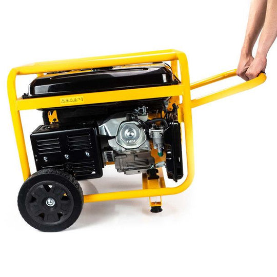 JCB 7.9kW / 9.8kVA Petrol Site Generator, 115V / 230V 15hp 457cc JCB Engine, Recoil & Electric Start – JCBG80