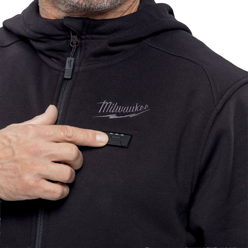 Milwaukee M12 Hexon Heated Black Hoodie