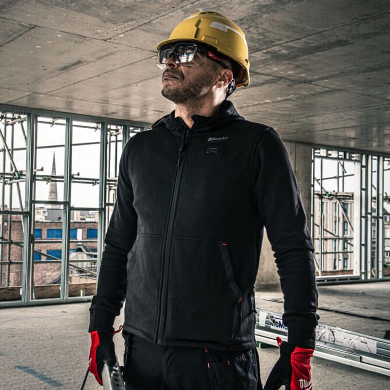 Milwaukee M12 Hexon Heated Black Hoodie