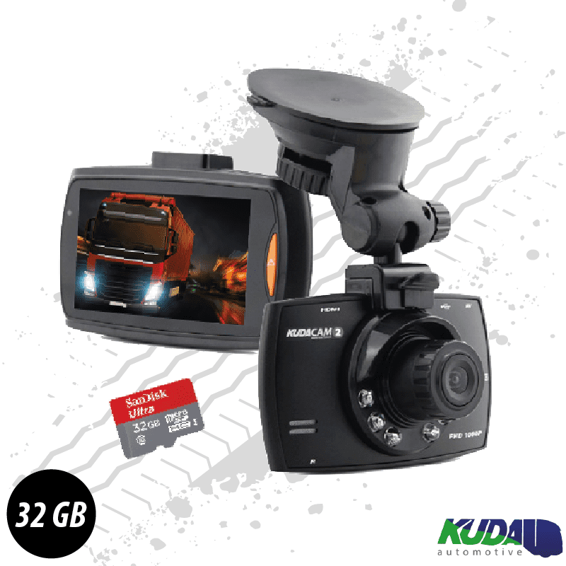 KudaCam 2 - Full HD DashCam, 1080P HD - FREE 32GB Micro SD Card!