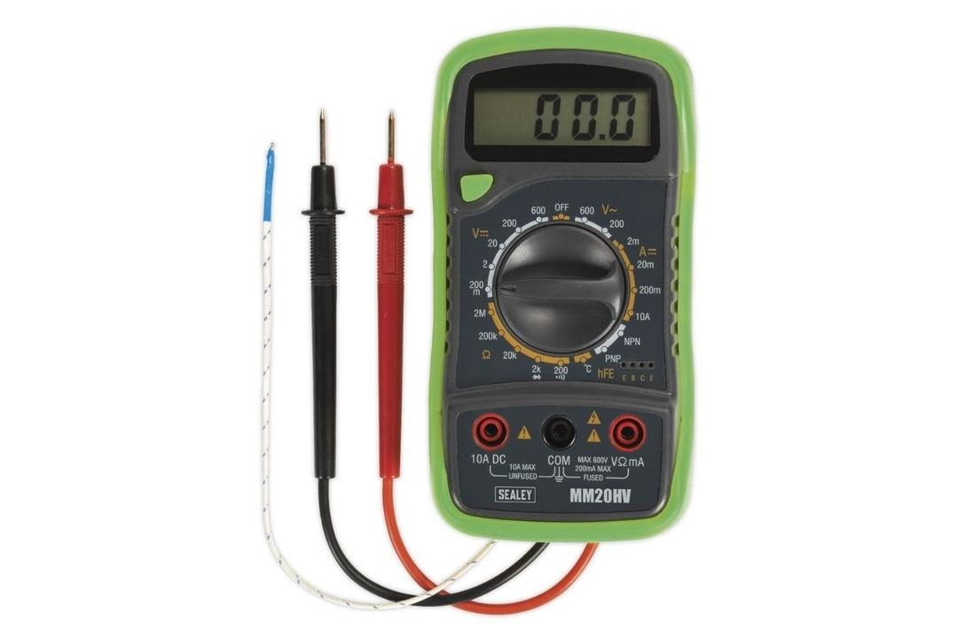 Digital Multimeter 8 Function With Thermocouple Hi-Vis