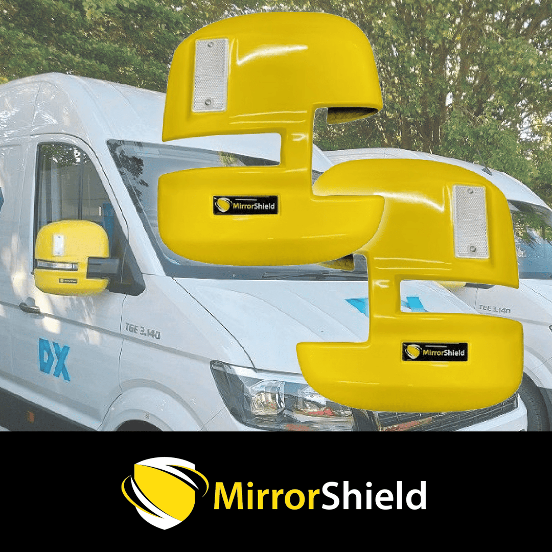 MAN TGE / VW Crafter Single Arm 2017 on MirrorShield - Super Strong Mirror Guard / Protector Pair