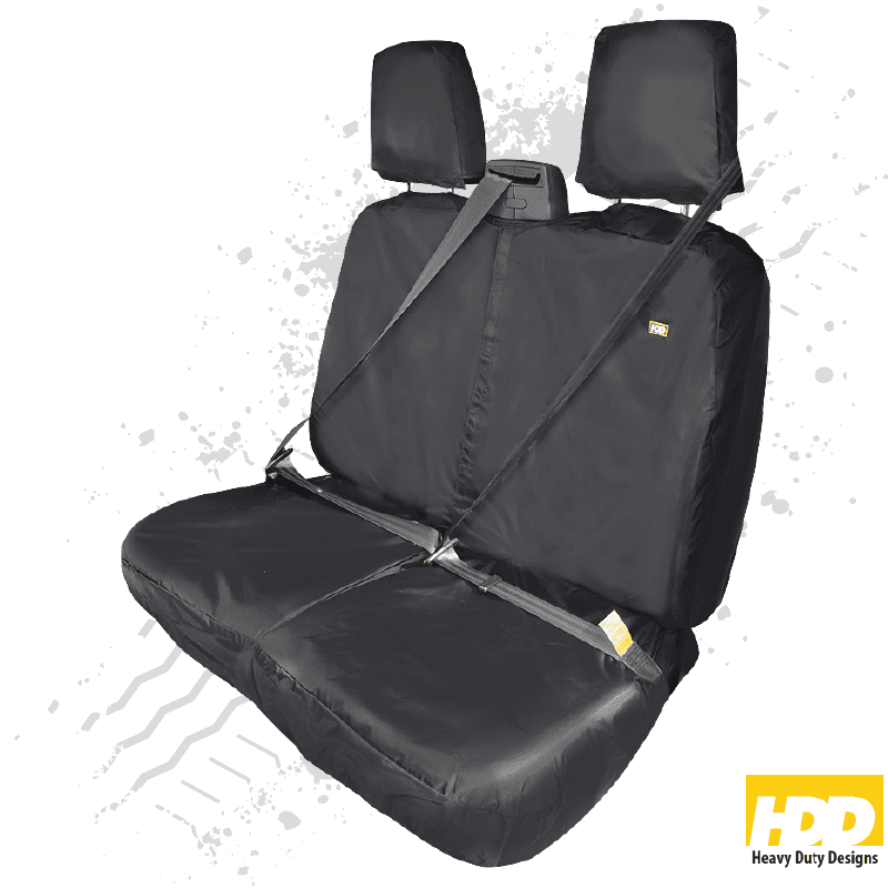 Heavy Duty Ford Transit Double Passenger Seat Cover 2014 Onwards - 5 Piece Set
