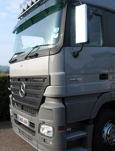 Mercedes Euro 5 Actros Stainless Steel Mirror Guards