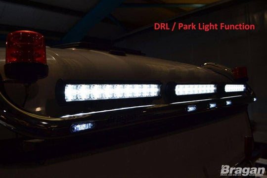 To Fit DAF XF 106 2013+ Space Cab Roof Light Bar + LED Spot Light Bars