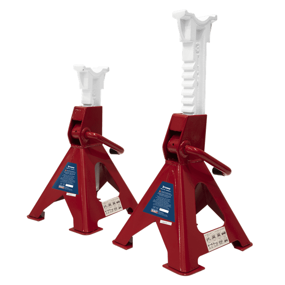 Ratchet Type Axle Stands Pair 3 Tonne Capacity per Stand