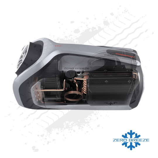 Zero Breeze Mark 2 Plus, Battery Powered, Air Conditioner. 12v/24v/240v, UK / EU - BACK IN STOCK SEPTEMBER 2022