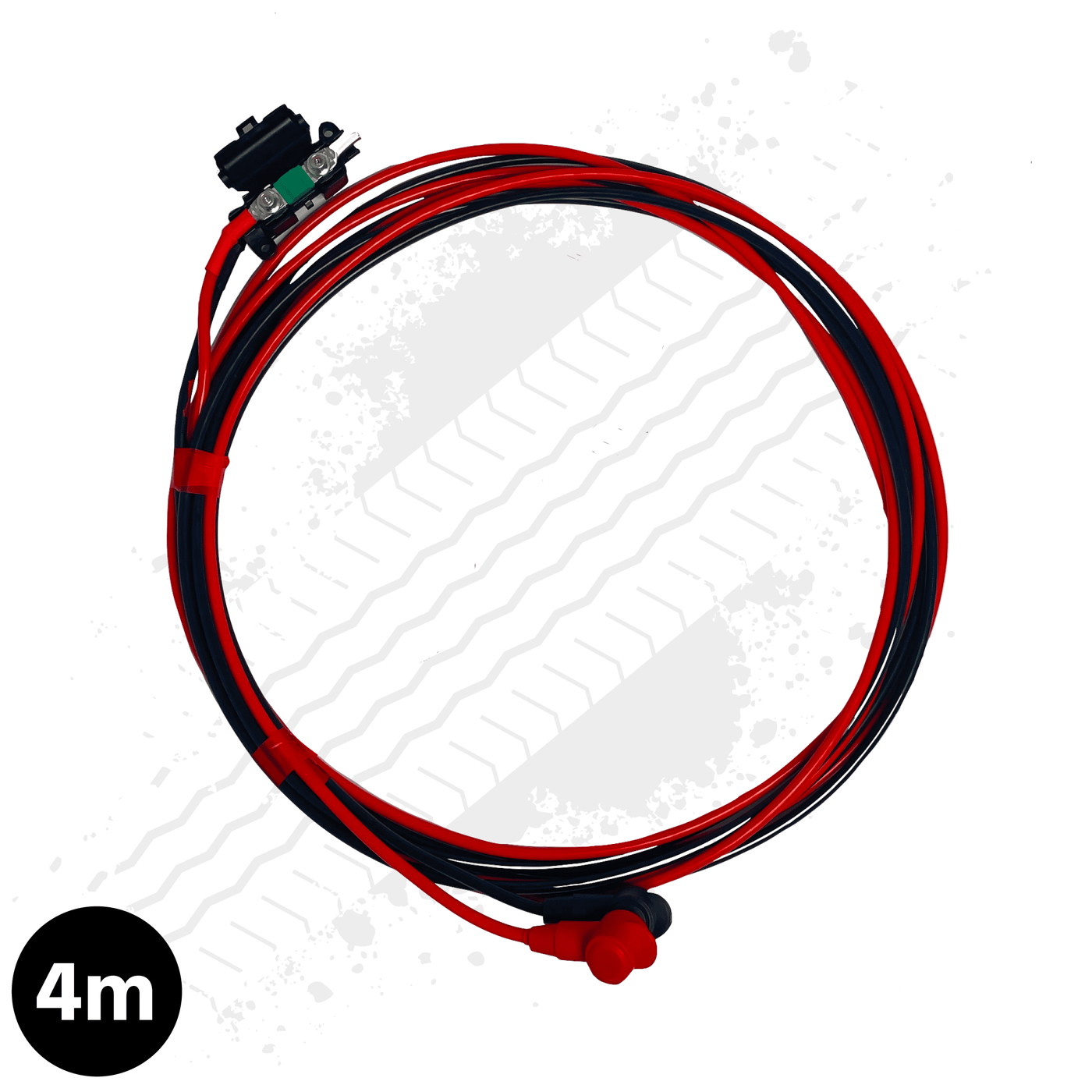 Microwave Battery Wiring Loom 4m (Suitable for TruckChef - Footwell Fuse Box)